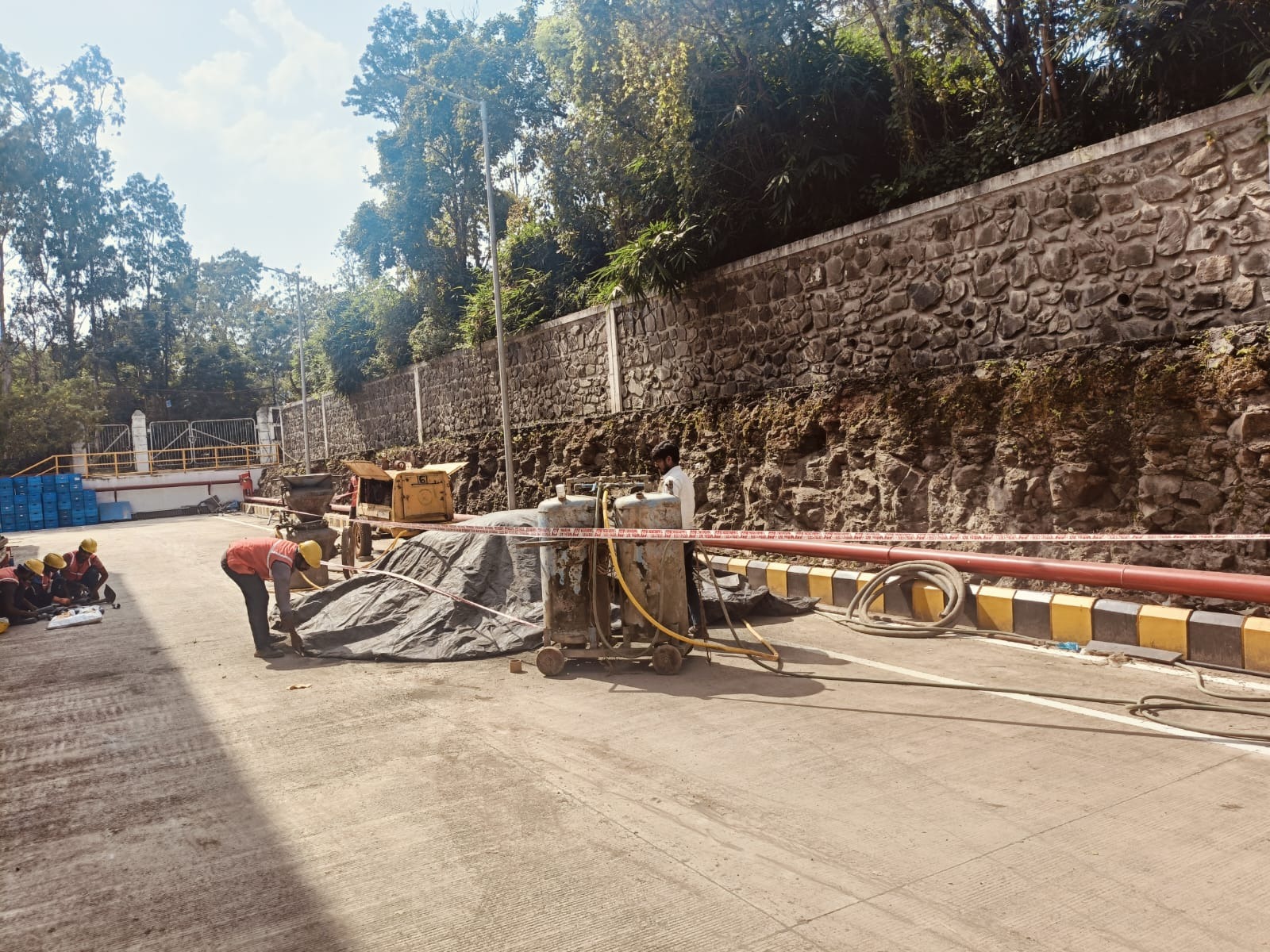 Road Retaining Wall